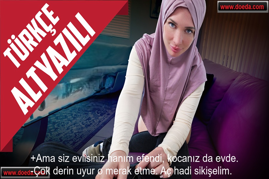 Evli ve Azgın Türbanlı Kadın İlgisiz Kalınca Gizli Şekilde Kocası Uyurken Sikişti